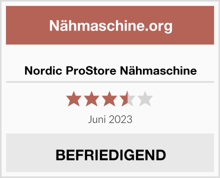  Nordic ProStore Nähmaschine Test
