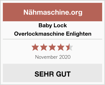 Baby Lock Overlockmaschine Enlighten Test